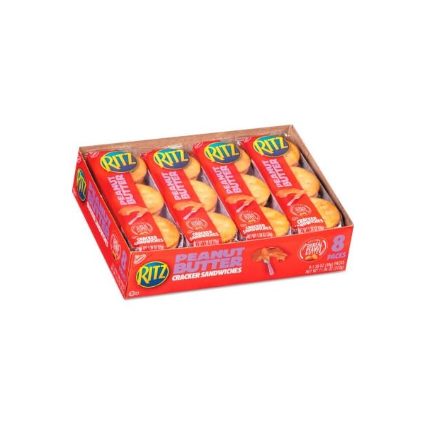 Nabisco Nabisco Ritz Peanut Butter Cracker Sandwiches, 1.38 oz. Pack, 8/Box 44000882105 - main